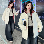 Warm & Stylish – Stand Collar Plaid Cotton Jacket