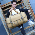 Versatile Men's Travel Duffel — ល្អឥតខ្ចោះសម្រាប់សាលារៀន កន្លែងហាត់ប្រាណ និងការធ្វើដំណើរ