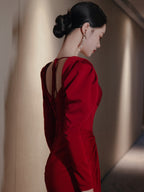 Simple Yet Stylish Satin Gown for Special Occasions