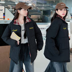 Warm & Stylish – Stand Collar Plaid Cotton Jacket