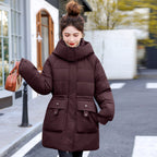 Cozy Warmth – Thick Down Cotton Hooded Winter Jacket