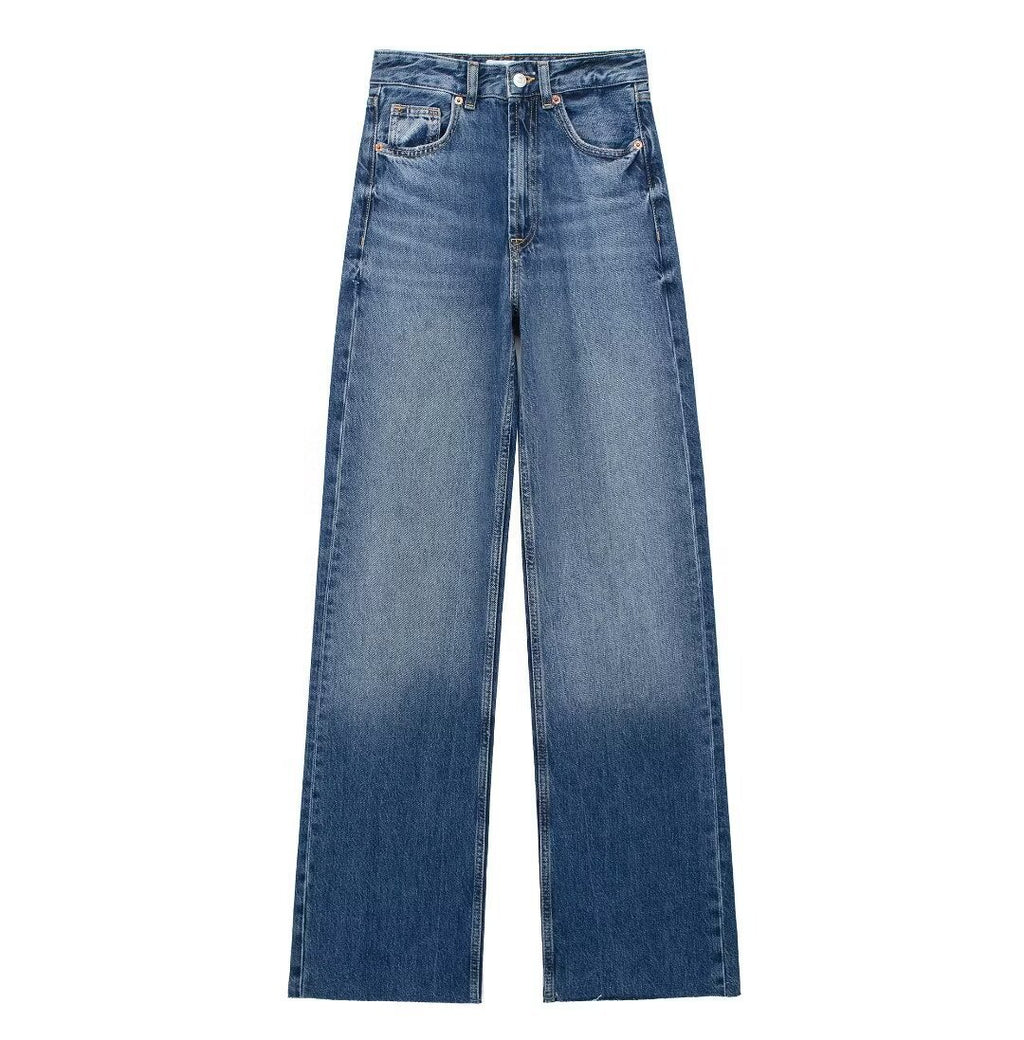 High-Waist Wide Jeans – Trendy, Relaxed, and Perfectly Comfortabl