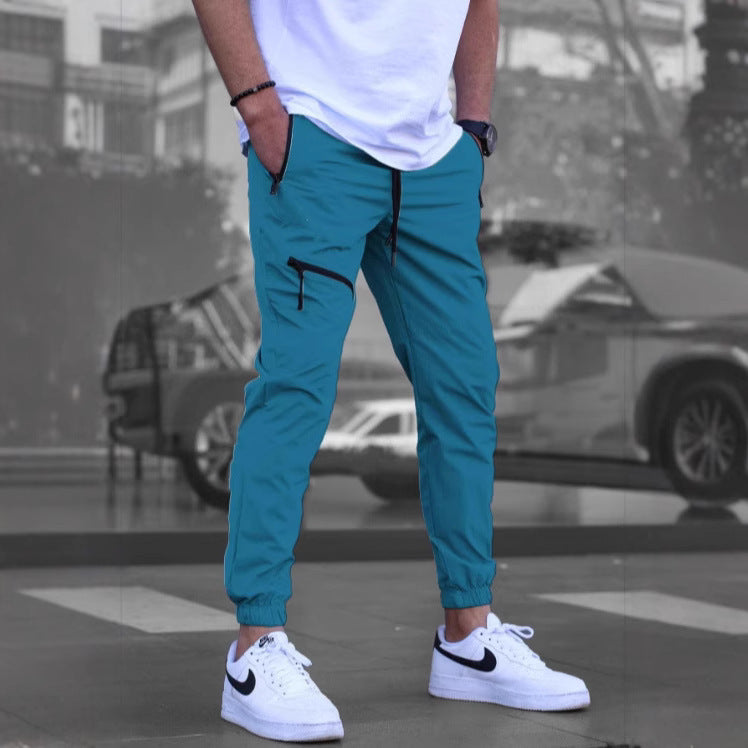 Casual Retro Zipper Jogger Overalls for Men’s Everyday Style