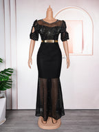 រ៉ូបរាត្រីប៉ាក់ឆើតឆាយសម្រាប់កម្មវិធីជប់លៀង