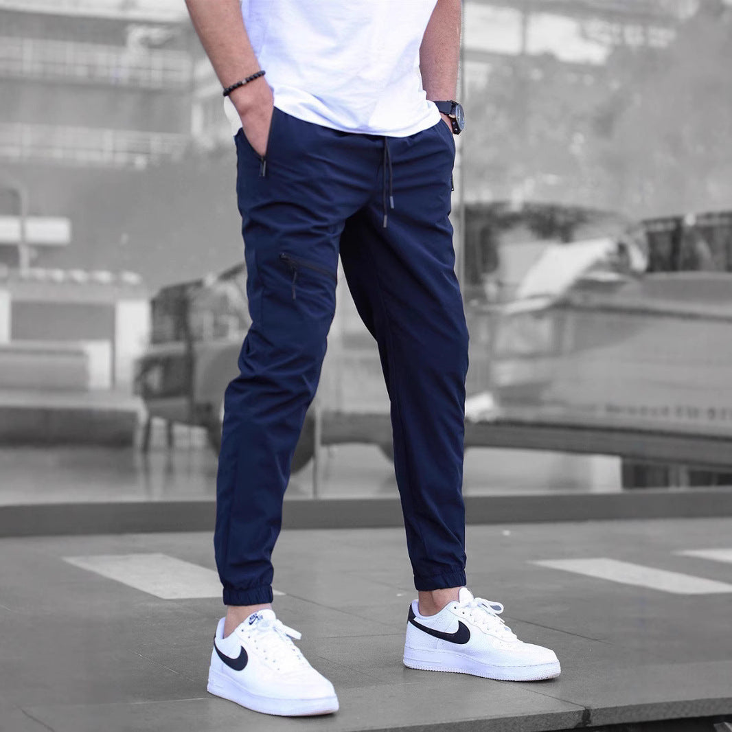 Casual Retro Zipper Jogger Overalls for Men’s Everyday Style