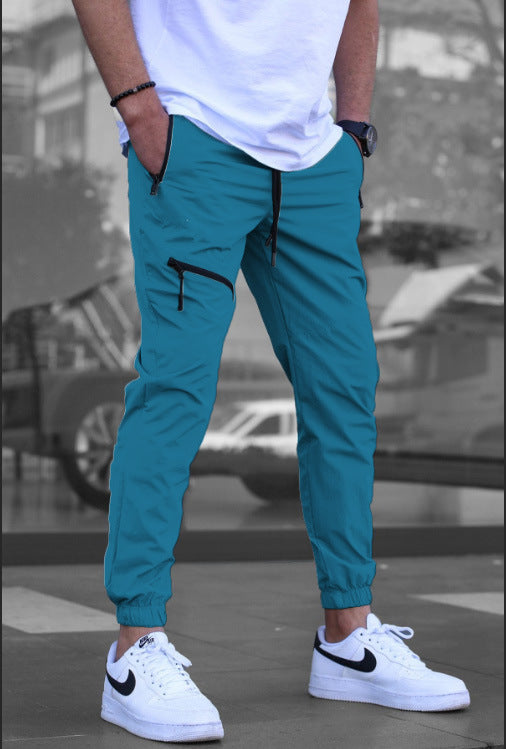 Casual Retro Zipper Jogger Overalls for Men’s Everyday Style