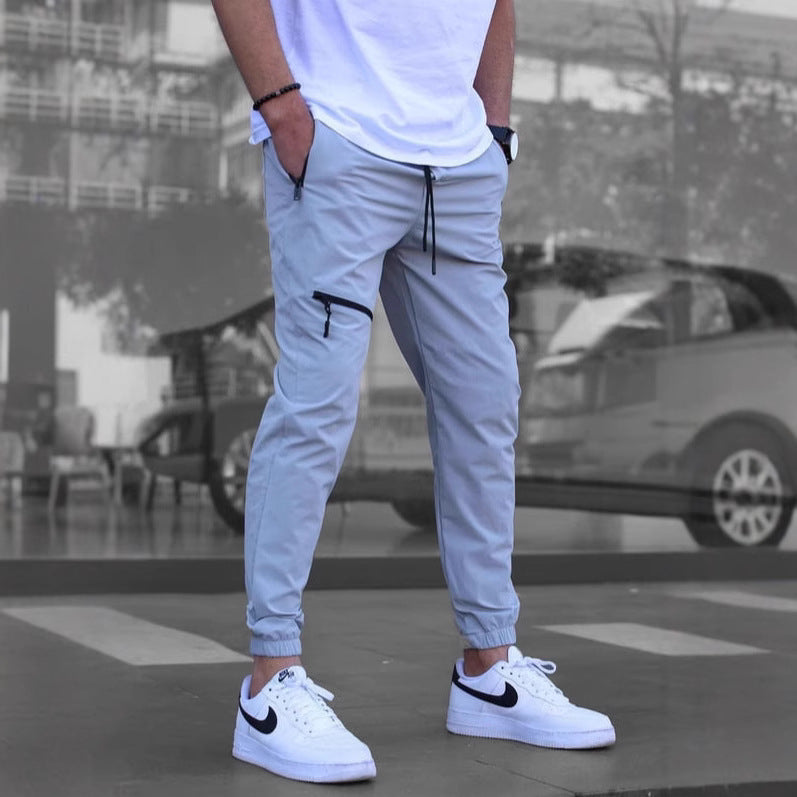 Casual Retro Zipper Jogger Overalls for Men’s Everyday Style